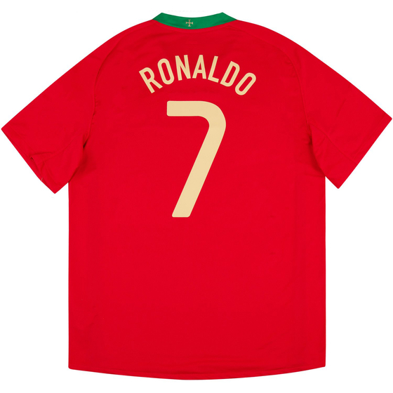 2008-10 Portugal Home Shirt Ronaldo #7
