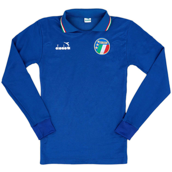 1986-91 Italy Home L/S Shirt - 8/10 - (S.Boys)
