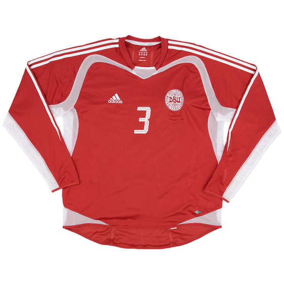 2004-05 Denmark Player Issue Home L/S Shirt #3 - 7/10 - (XL)