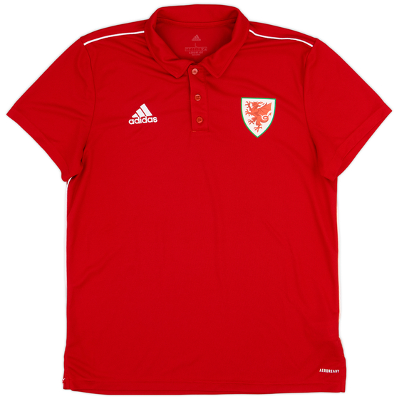 2021-22 Wales adidas Polo Shirt - 9/10 - (L)