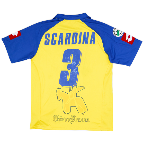 2008-09 Chievo Verona Home Shirt Scardina #3 - 6/10 - (L)