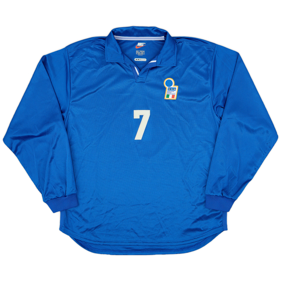 1997-98 Italy Player Issue Home L/S Shirt #7 - 9/10 - (L)