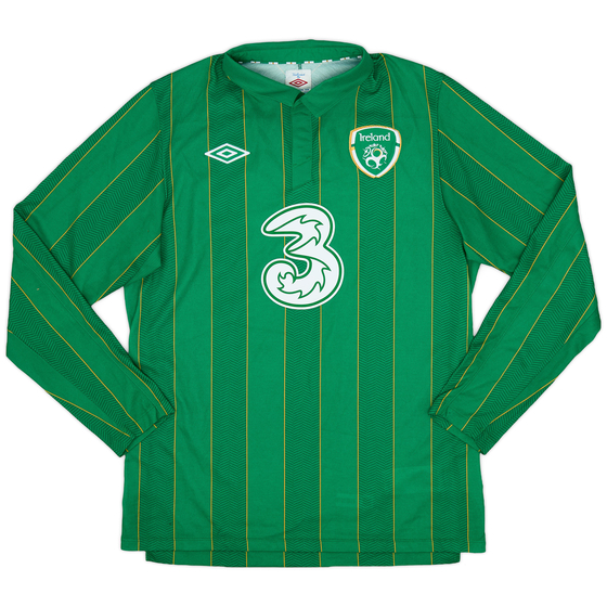 2011-12 Ireland Home L/S Shirt - 9/10 - (M)