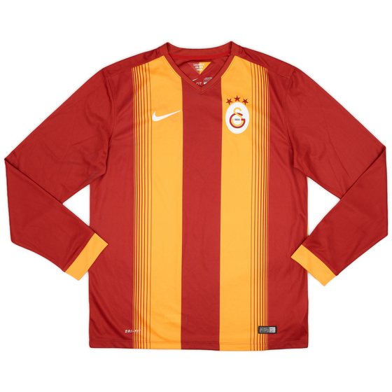 2013-14 Galatasaray Home L/S Shirt - 6/10 - (L)
