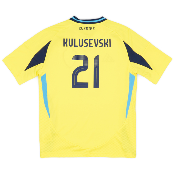 2024-25 Sweden Home Shirt Kulusevski #21 (KIDS)