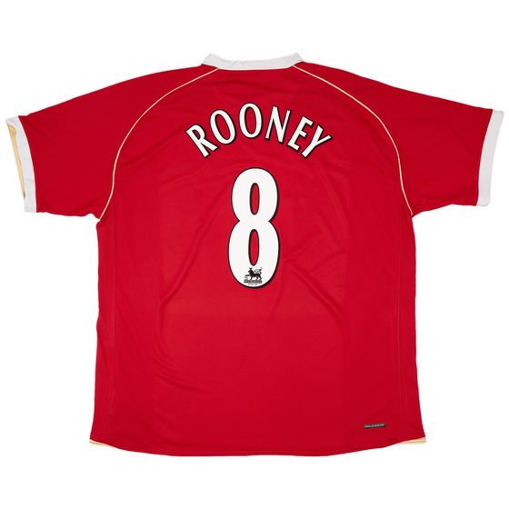 2006-07 Manchester United Home Shirt Rooney #8 - 6/10 - (3XL)