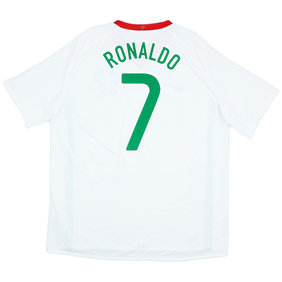 2008-10 Portugal Away Shirt Ronaldo #7 - 9/10 - (XL)