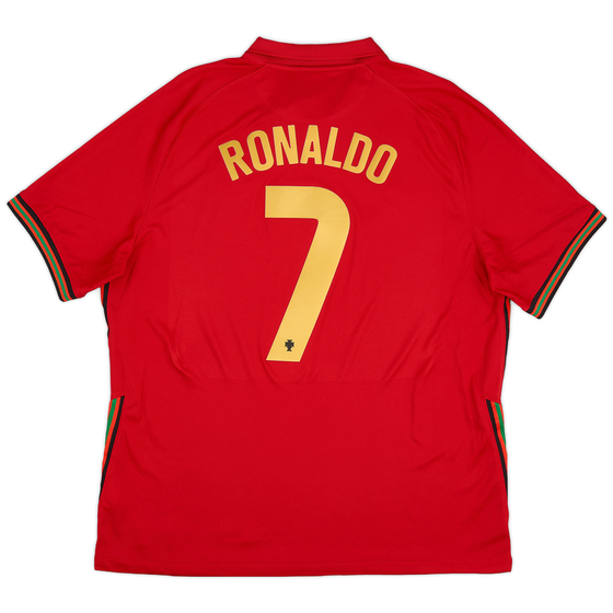 2020-21 Portugal Home Shirt Ronaldo #7 - 8/10 - (XL)