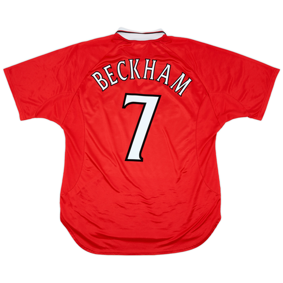 1999-00 Manchester United 'CL Winners' Shirt Beckham #7 - 9/10 - (XXL)