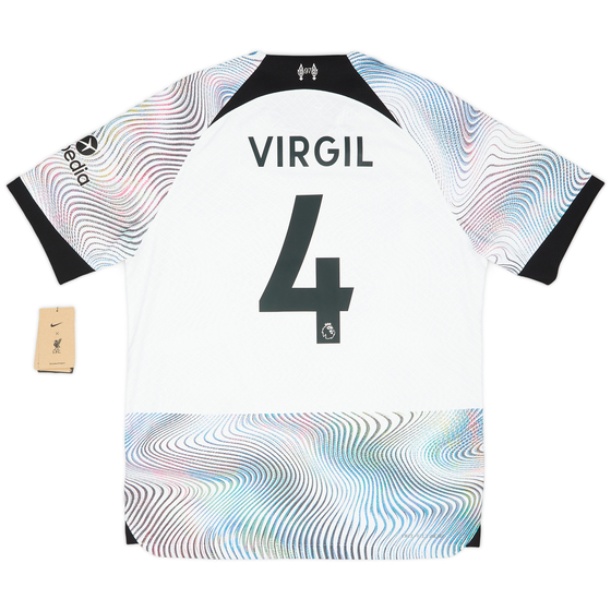 2022-23 Liverpool Authentic Away Shirt Virgil #4