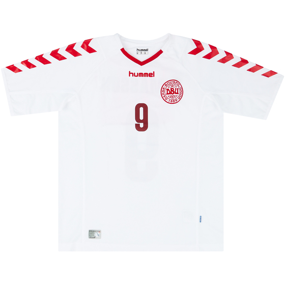 2003-04 Denmark Match Issue Away Shirt Tomasson #9
