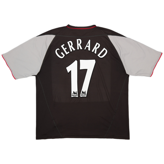 2002-04 Liverpool Away Shirt Gerrard #17 - 7/10 - (XL)