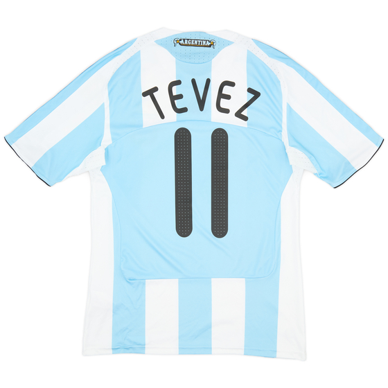 2007-09 Argentina Home Shirt Tevez #11 - 8/10 - (M)