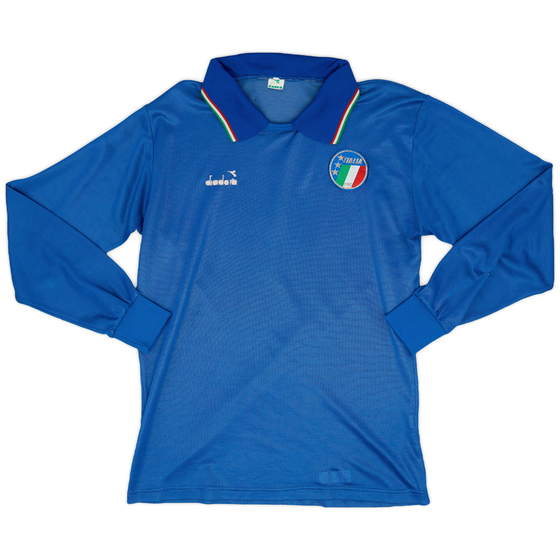 1986-88 Italy Home L/S Shirt - 4/10 - (M)