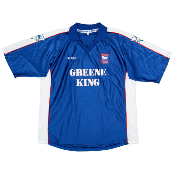 1999-01 Ipswich Home Shirt - 8/10 - (XL)