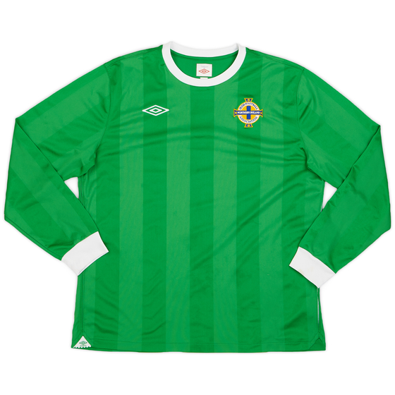 2010-12 Northern Ireland Home L/S Shirt - 9/10 - (XL)