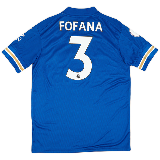 2020-21 Leicester Player Issue Home Shirt Fofana #3 - 8/10 - (M)