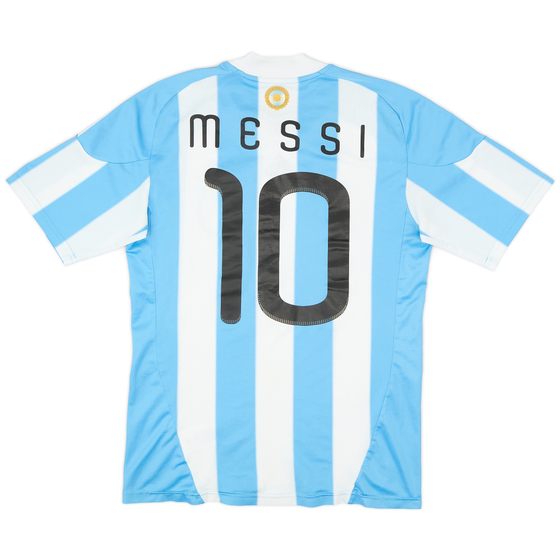 2010-11 Argentina Home Shirt Messi #10 - 7/10 - (S)