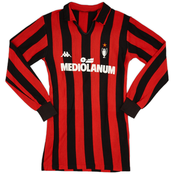 1988-89 AC Milan Home L/S Shirt - 9/10 - (M)