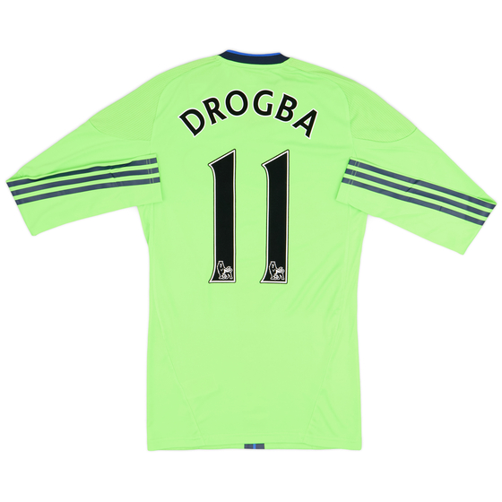2010-11 Chelsea Player Issue Techfit Third L/S Shirt Drogba #11 (S)