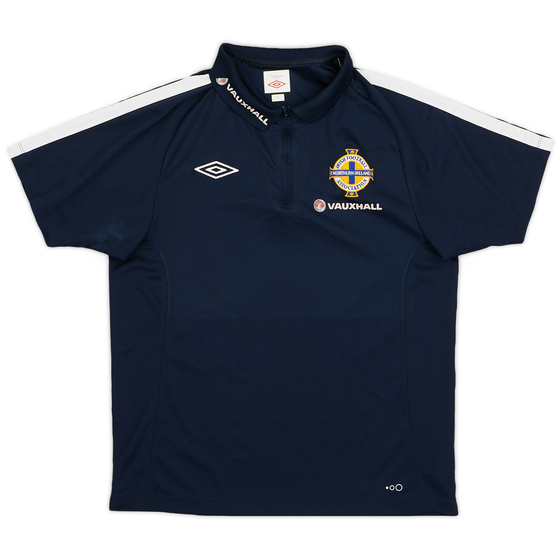 2010-11 Northern Ireland Umbro 1/4 Zip Polo Shirt - 8/10 - (M)