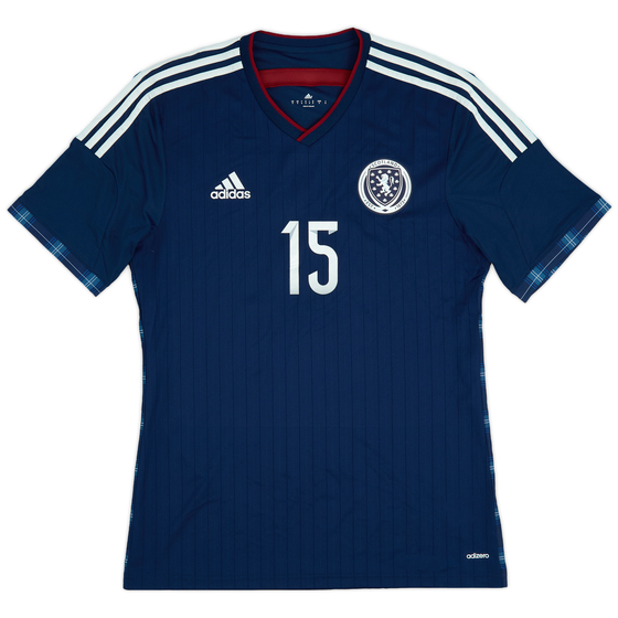 2014-15 Scotland Player Issue Home Shirt #15 - 10/10 - (L)