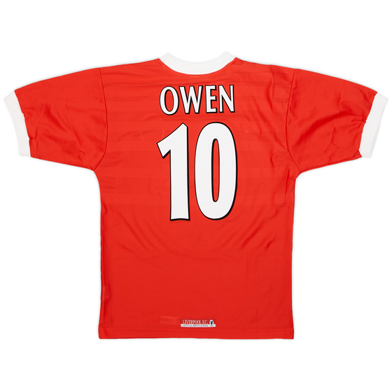 1998-00 Liverpool Home Shirt Owen #10 - 9/10 - (S)