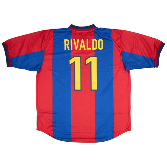 1998-00 Barcelona Home Shirt Rivaldo #11 (XXL)