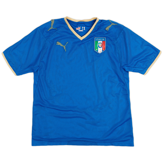 2007-08 Italy Home Shirt - 8/10 - (XL.Boys)