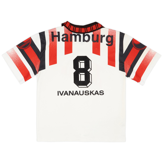 1995-96 Hamburg Home Shirt Ivanauskas #8 - 8/10 - (XL)