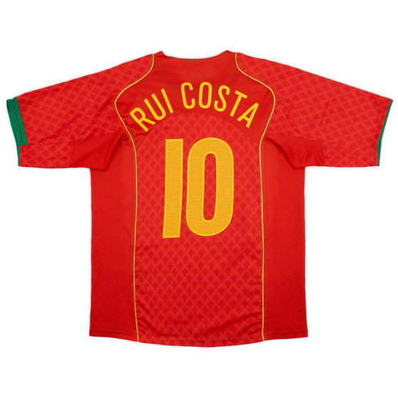 2004-06 Portugal Home Shirt Rui Costa #10 - 8/10 - (M)