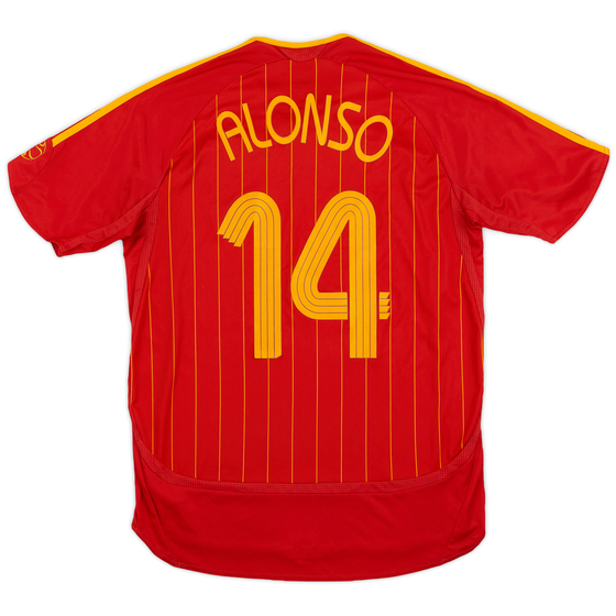 2006-08 Spain Home Shirt Alonso #14 - 6/10 - (M)