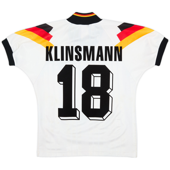 1992-94 Germany Home Shirt Klinsmann #18 - 8/10 - (XS)