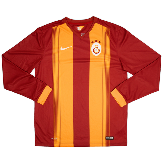 2014-15 Galatasaray Home L/S Shirt - 9/10 - (L)