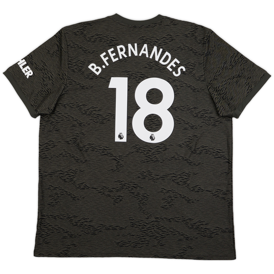 2020-21 Manchester United Away Shirt B.Fernandes #18 - 7/10 - (XXL)