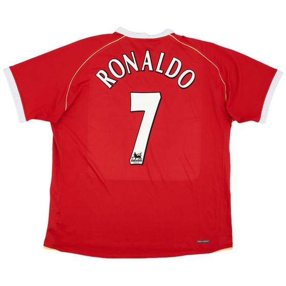 2006-07 Manchester United Home Shirt Ronaldo #7 - 7/10 - (XXL)