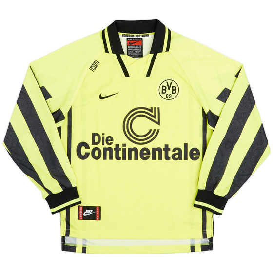 1996-97 Borussia Dortmund Home L/S Shirt - 9/10 - (XS)