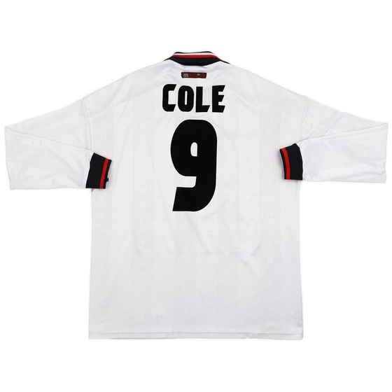 1997-99 Manchester United Away L/S Shirt Cole #9 - 6/10 - (XL)