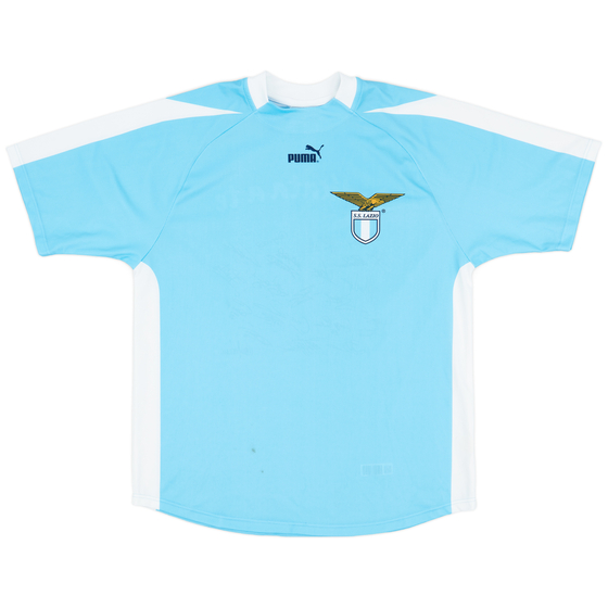 2003-04 Lazio 'Signed' Basic Home Shirt - 6/10 - (L)