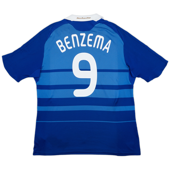 2008-09 France Home Shirt Benzema #9 - 6/10 - (XL)