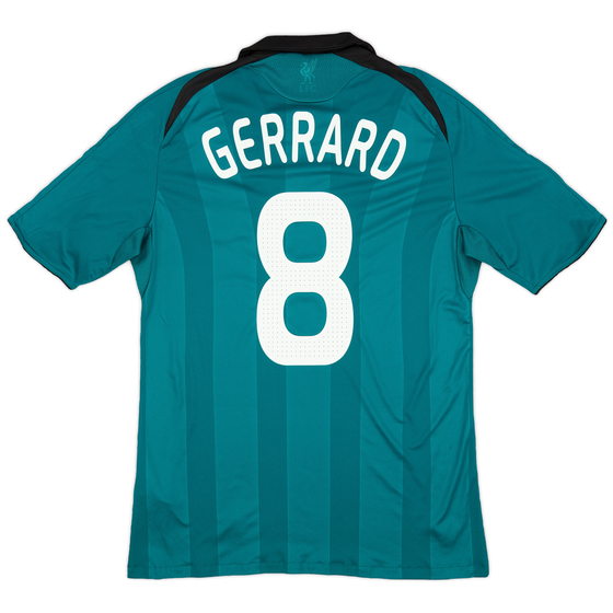 2008-09 Liverpool Third Shirt Gerrard #8 - 6/10 - (M)