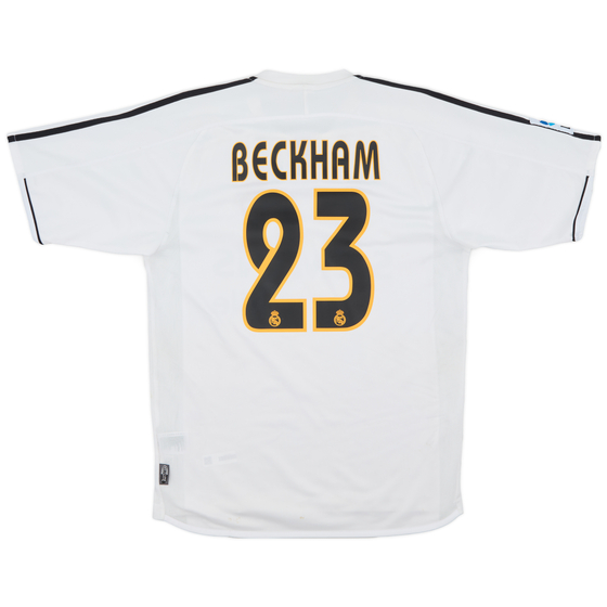 2003-04 Real Madrid Home Shirt Beckham #23 - 8/10 - (M)
