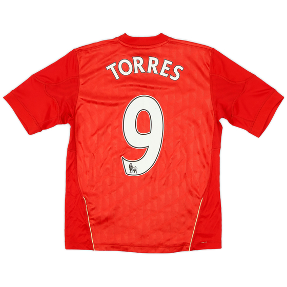 2010-12 Liverpool Home Shirt Torres #9 - 7/10 - (M.Boys)