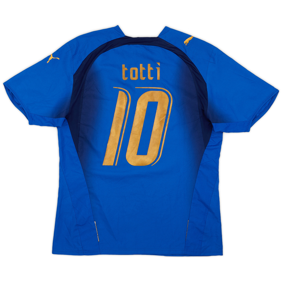 2006 Italy Home Shirt Totti #10 - 9/10 - (M)