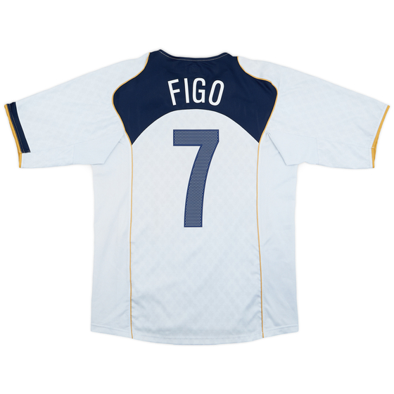 2004-06 Portugal Away Shirt Figo #7 - 5/10 - (M)