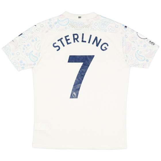 2020-21 Manchester City Match Issue Third Shirt Sterling #7