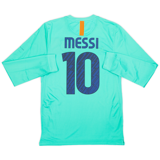 2010-11 Barcelona Authentic Away L/S Shirt Messi #10 (S)