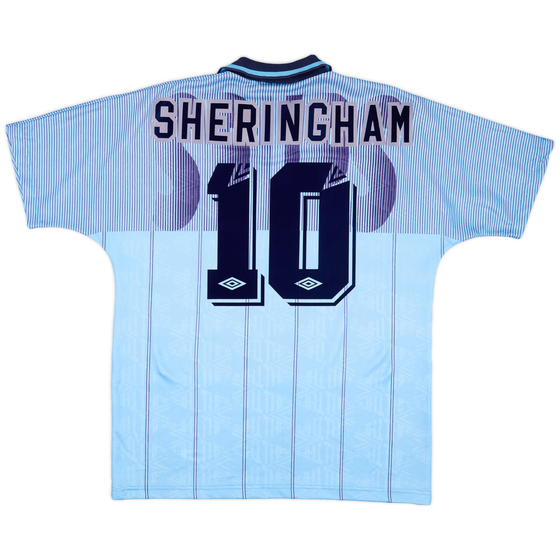 1991-94 Tottenham Third Shirt Sheringham #10 - 8/10 - (L)