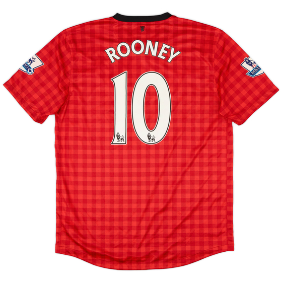 2012-13 Manchester United Home Shirt Rooney #10 - 5/10 - (L)