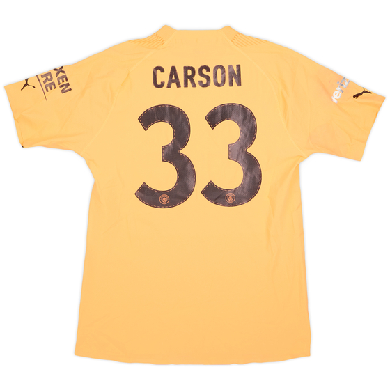 2022-23 Manchester City Match Issue GK Shirt Carson #33